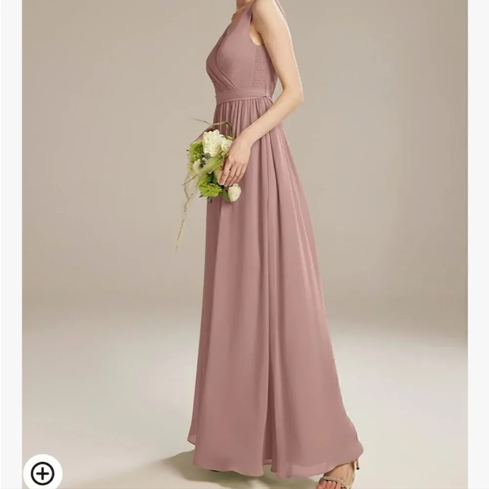 AW Bridesmaid Dresses for Women Chiffon Long Formal Dress for Wedding Party